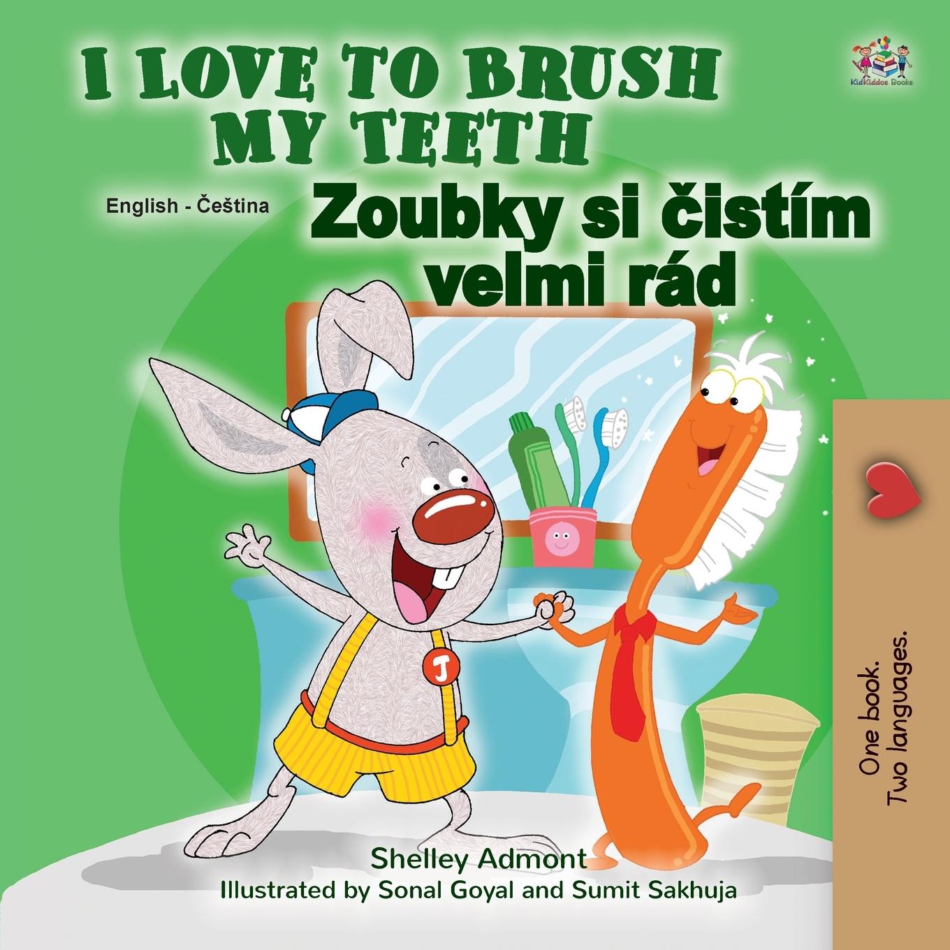 Kniha I Love to Brush My Teeth (English Czech Bilingual Children's Book) Kidkiddos Books