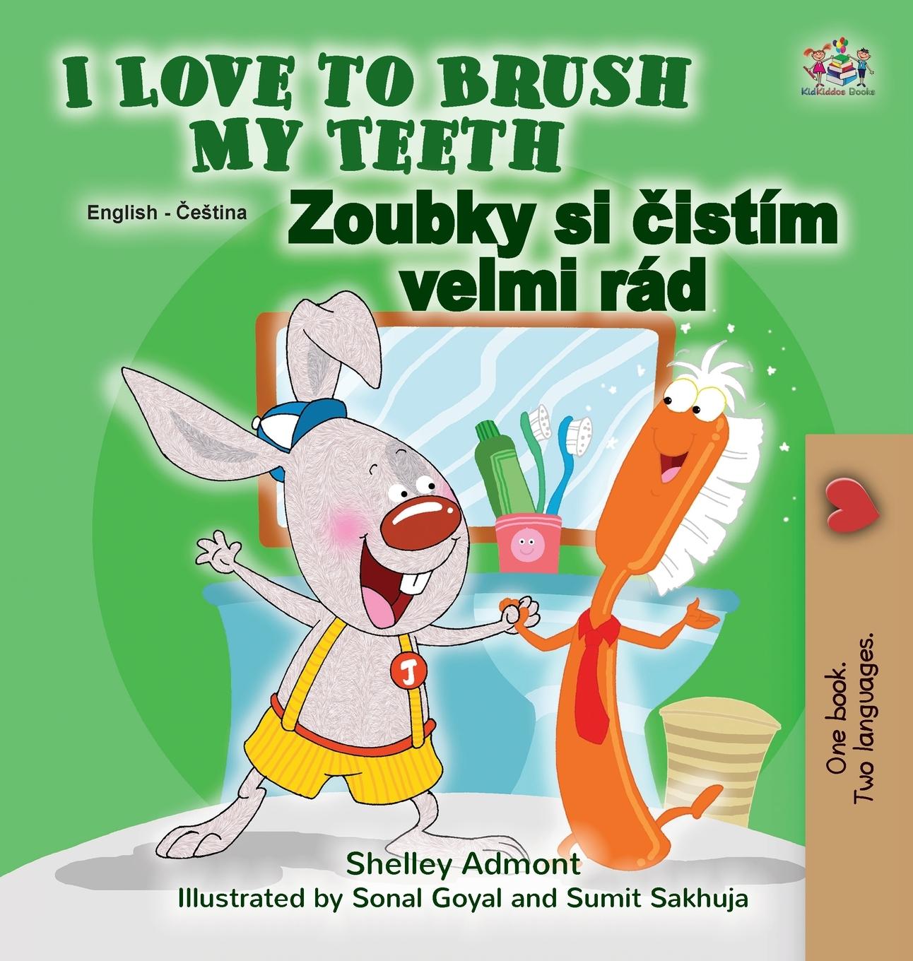 Kniha I Love to Brush My Teeth (English Czech Bilingual Children's Book) Kidkiddos Books