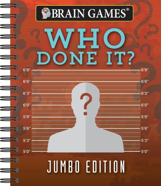 Carte Brain Games - Who Done It?: Jumbo Edition Brain Games