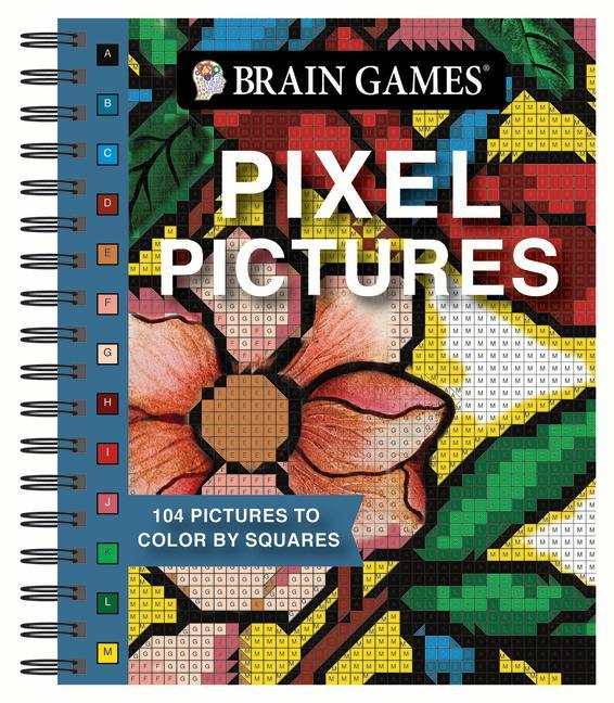 Книга Brain Games - Pixel Pictures: 104 Pictures to Color by Squares Brain Games