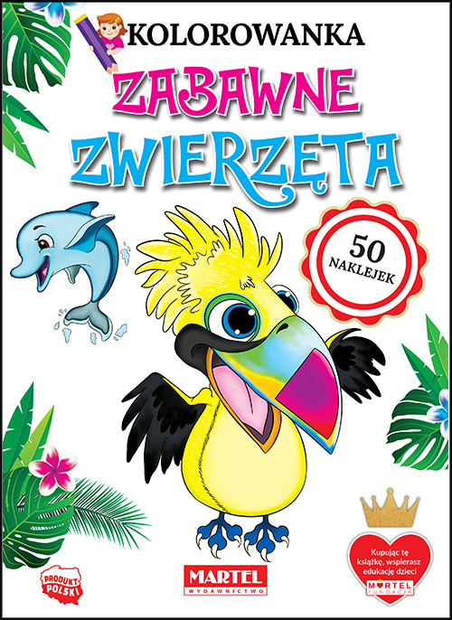 Livre Zabawne zwierzęta. Kolorowanki z naklejkami Klaudia Jędrysiak