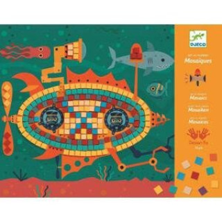 Hra/Hračka Djeco Pestrobarevná mozaika Stroje v pohybu 