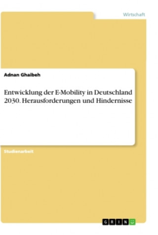 Carte Entwicklung der E-Mobility in Deutschland 2030. Herausforderungen und Hindernisse 