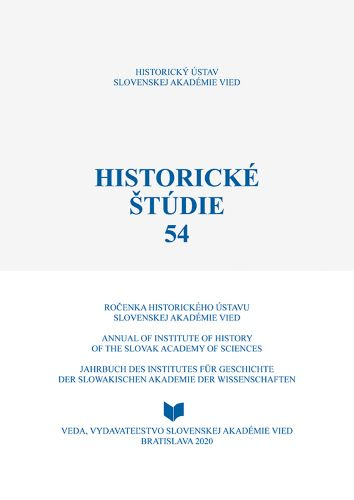 Kniha Historické štúdie 54 Ingrid Kušniráková