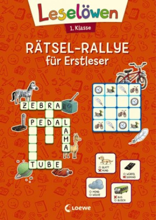 Carte Leselöwen Rätsel-Rallye für Erstleser - 1. Klasse (Orange) 