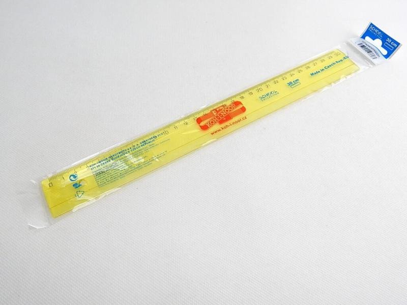 Papírszerek Koh-i-noor pravítko 30 cm žluté 