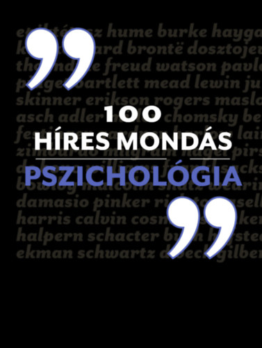 Buch 100 híres mondás Pszichológia 