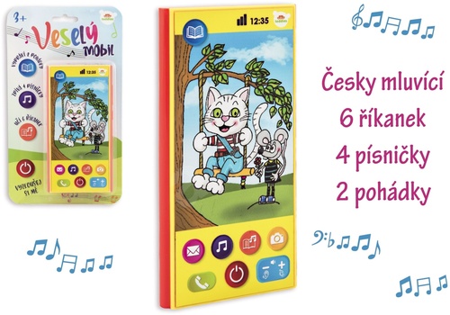 Game/Toy Veselý mobil Telefon česky mluvící 
