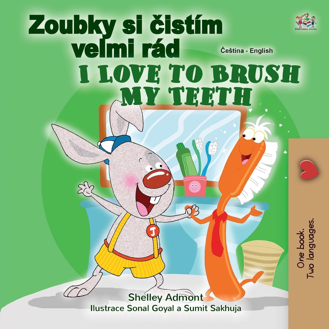 Kniha I Love to Brush My Teeth (Czech English Bilingual Book for Kids) Kidkiddos Books