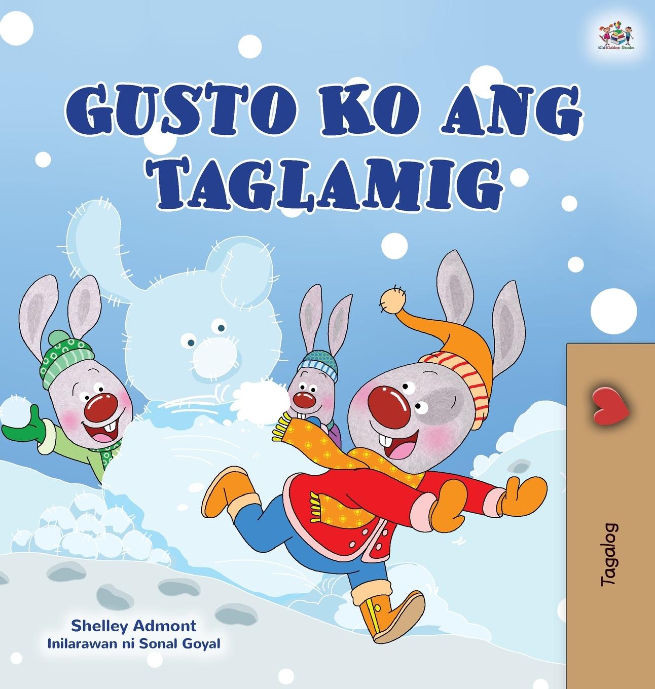 Carte I Love Winter (Tagalog Children's Book) Kidkiddos Books