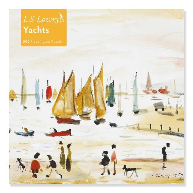 Książka Adult Jigsaw Puzzle L.S. Lowry: Yachts (500 pieces) 