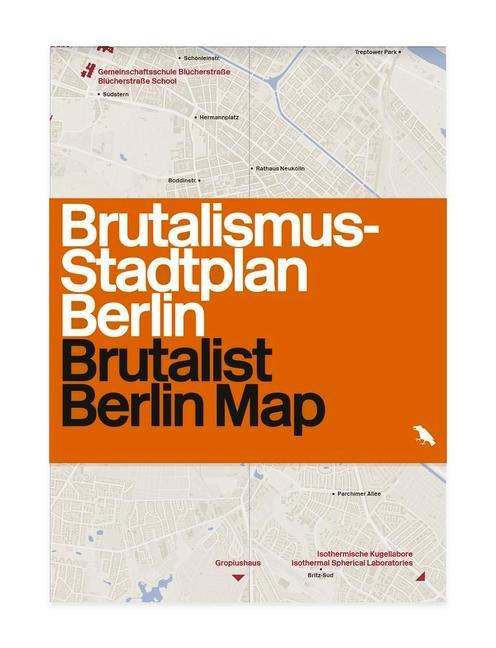 Printed items Brutalist Berlin Map Felix Torkar