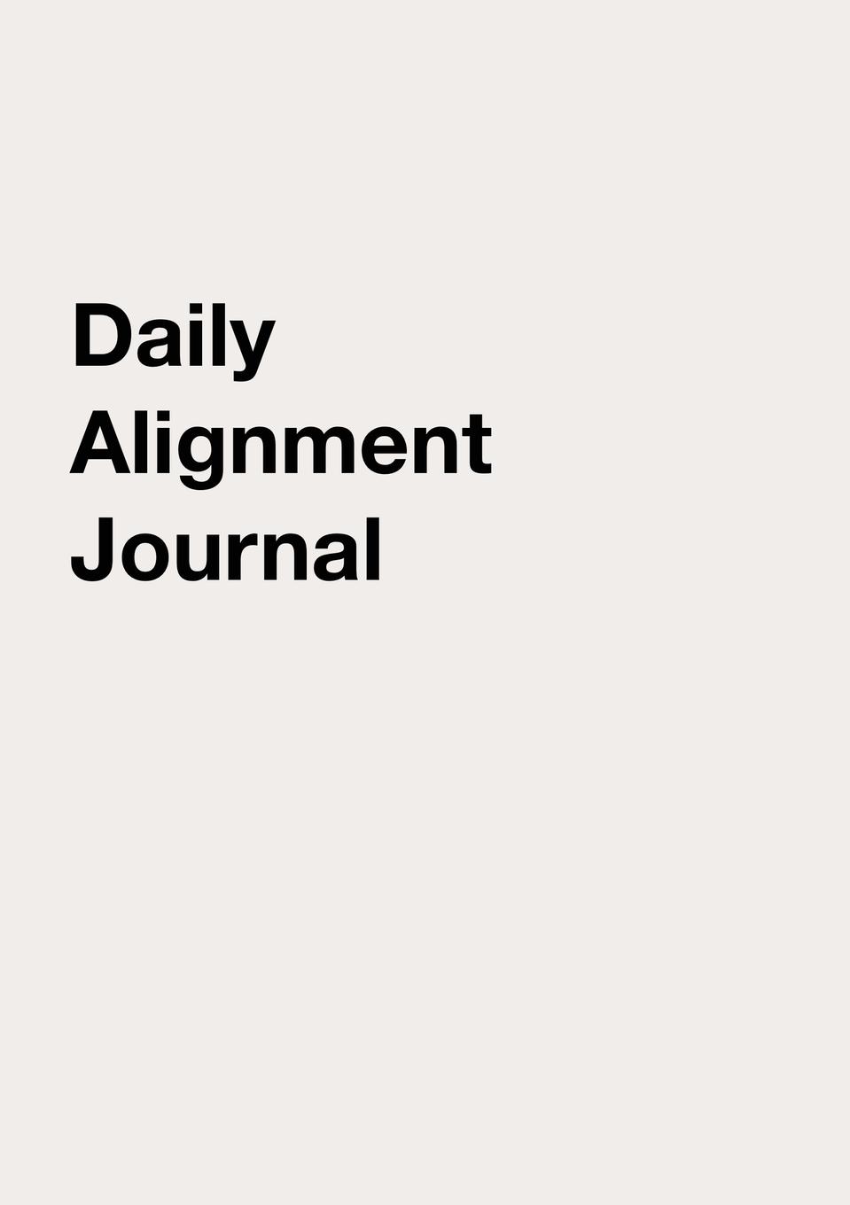 Book Daily Alignment Journal Rachel Archelaus