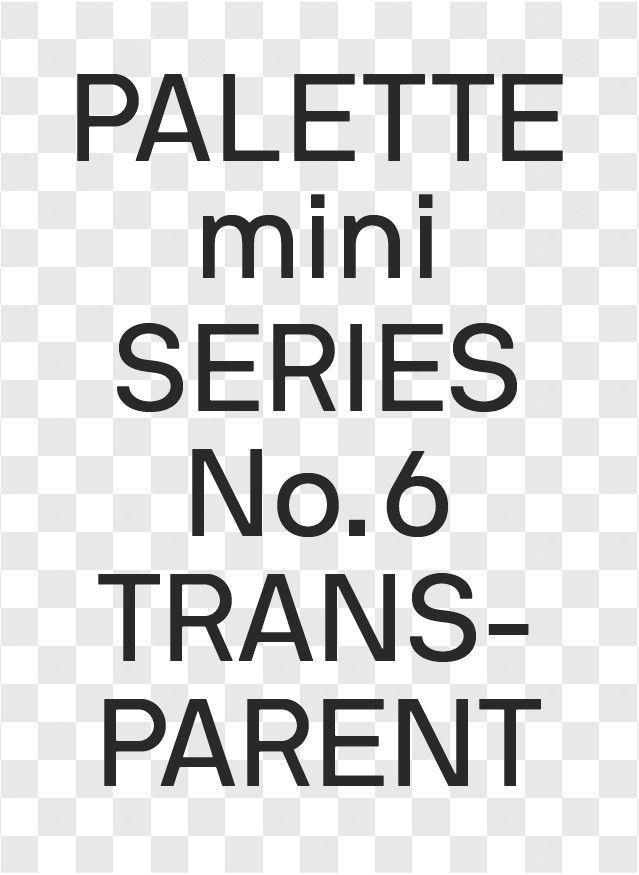 Książka PALETTE mini 06: Transparent 