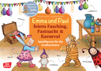 Carte Emma und Paul feiern Fasching, Fastnacht & Karneval. Antje Bohnstedt