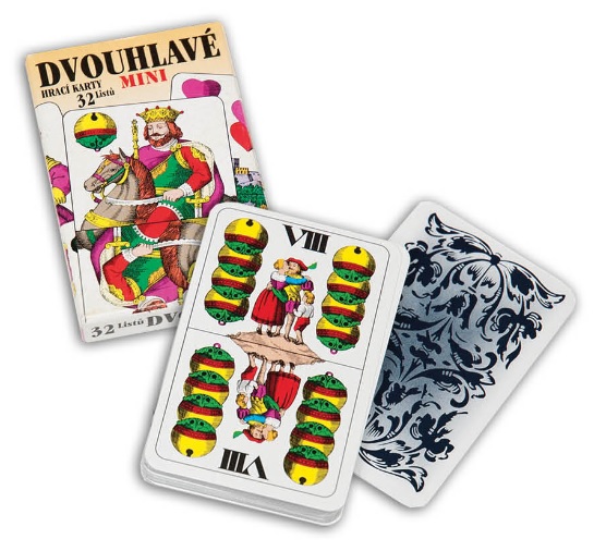 Kniha Dvojhlavé hracie karty mini 32 listov / Dvouhlavé hrací karty mini 32 listů 