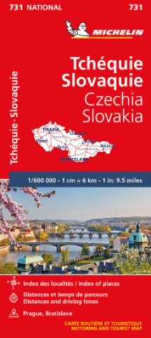 Drukwerk Czech Republic, Slovak Republic - Michelin National Map 731 Michelin