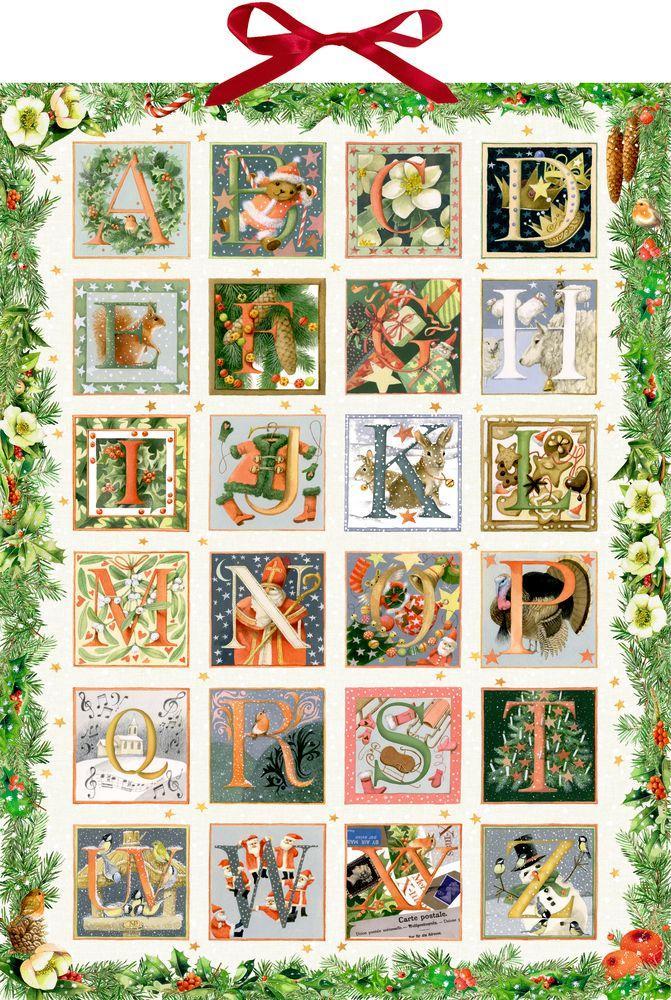 Calendar / Agendă Wandkalender - Zauberhaftes Weihnachts-ABC 