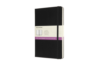 Книга Moleskine Large Double Layout Plain and Ruled Hardcover Notebook MOLESKINE