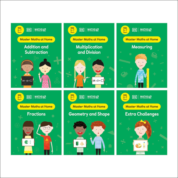 Carte Maths - No Problem! Collection of 6 Workbooks, Ages 5-7 (Key Stage 1) DK