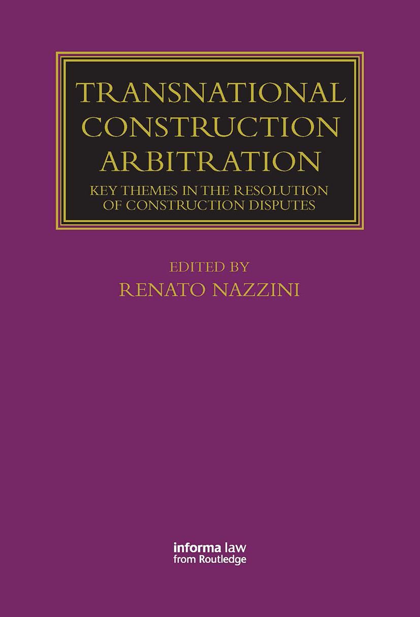 Knjiga Transnational Construction Arbitration Renato Nazzini