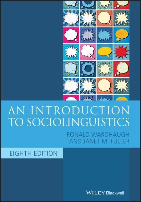 Book Introduction to Sociolinguistics RONALD WARDHAUGH