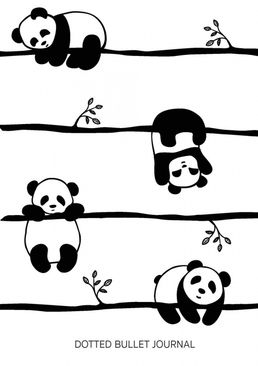 Kniha Cute Pandas - Dotted Bullet Journal Blank Classic