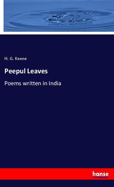 Knjiga Peepul Leaves H. G. Keene