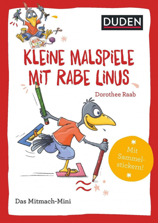 Buch Duden Minis (Band 40) ? Kleine Malspiele mit Rabe Linus / VE3 Sigrid Leberer