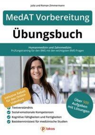Книга MedAT Vorbereitung Übungsbuch Julia Zimmermann