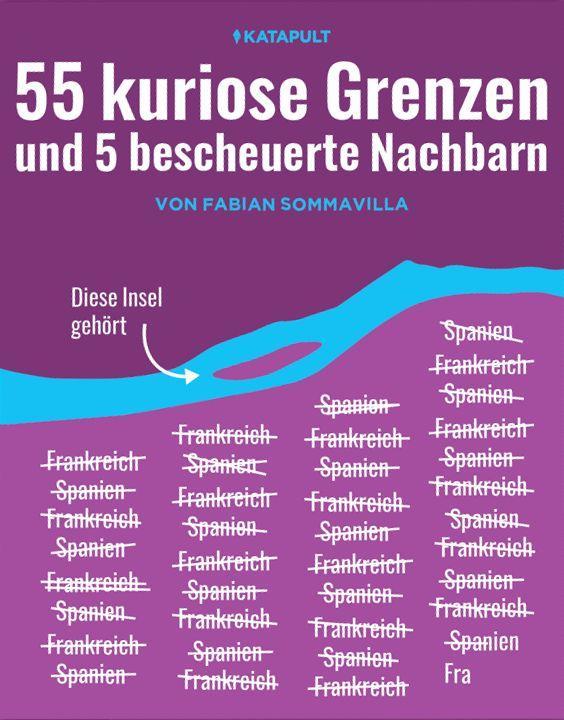 Książka 55 kuriose Grenzen und 5 bescheuerte Nachbarn 