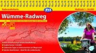 Tlačovina Kompakt-Spiralo BVA Wümme-Radweg, 1:50.000, mit GPS-Track Download 