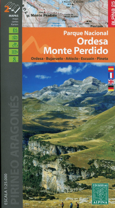 Carte Parque nacional Ordesa Monte Perdido 