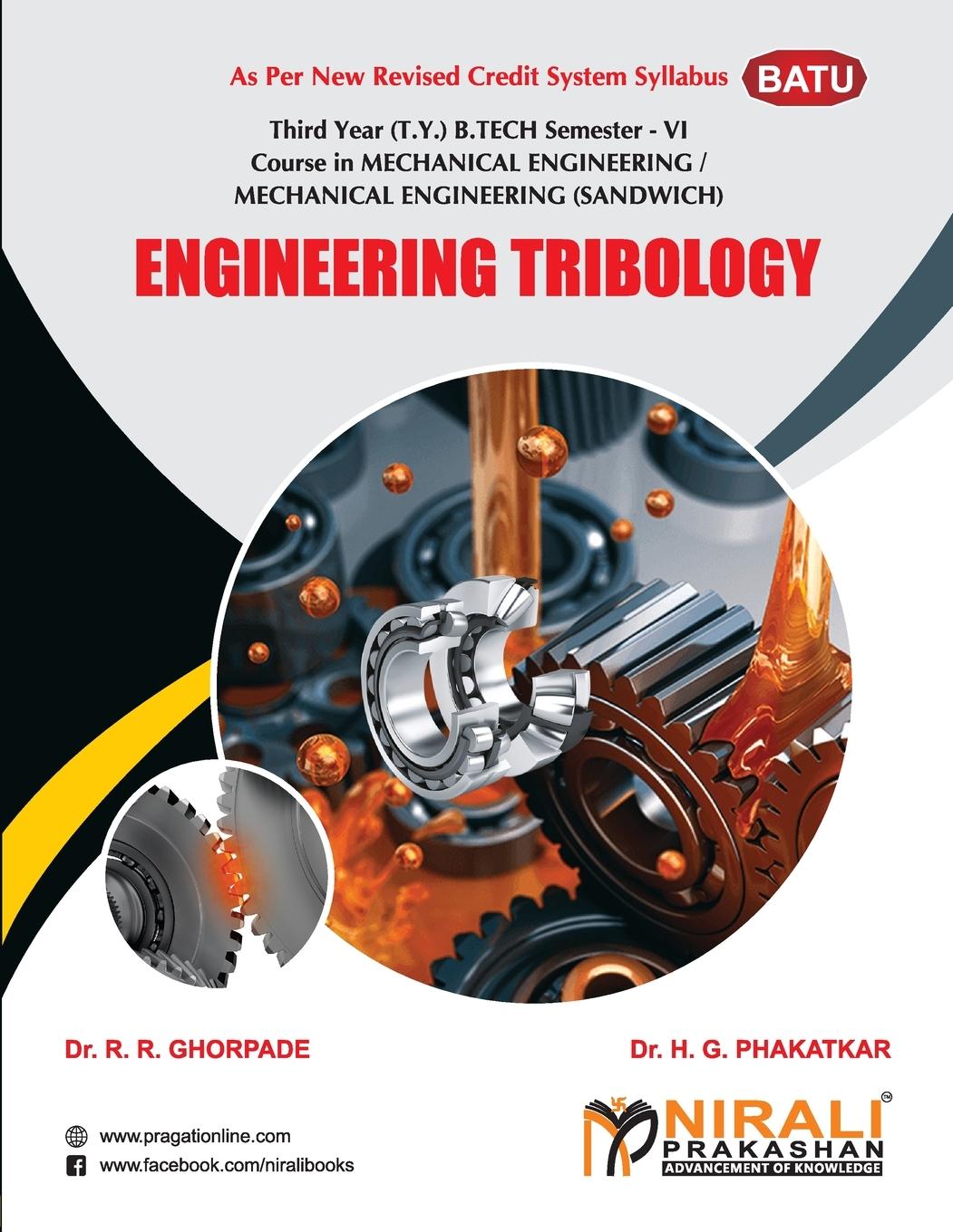Buch Engineering Tribology R. R. Dr Ghorpade