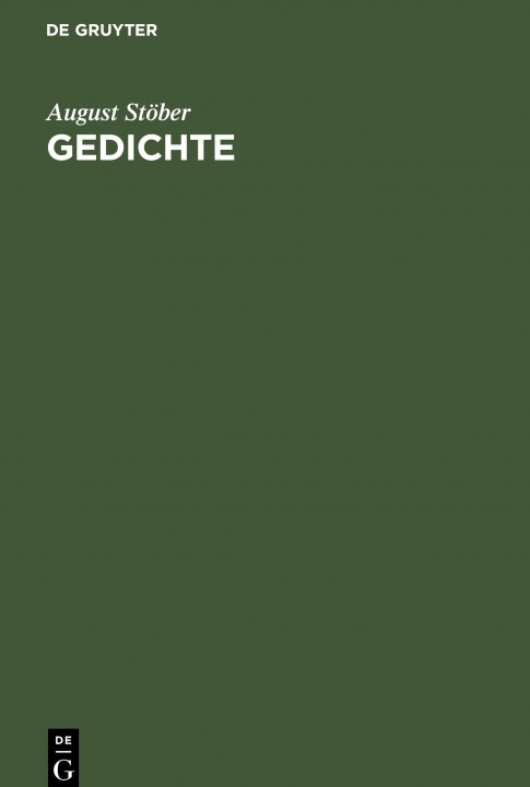 Книга Gedichte August Stöber