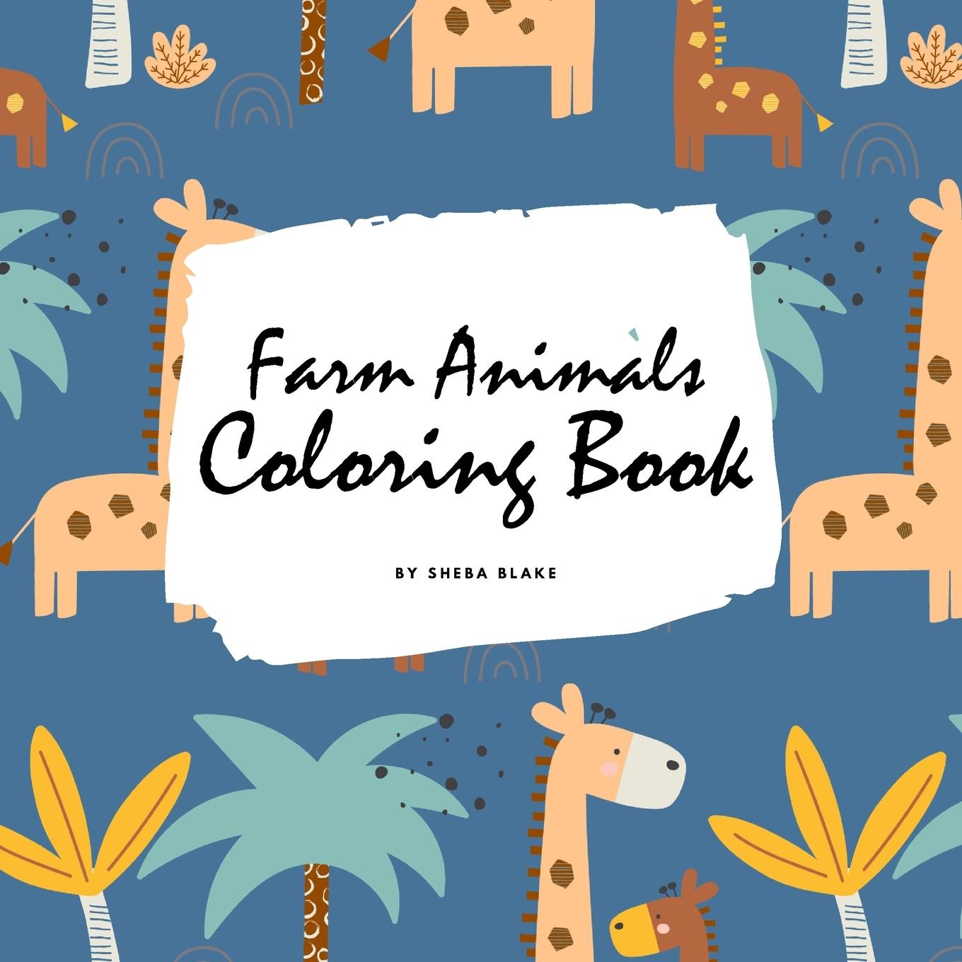 Carte Farm Animals Coloring Book for Children (8.5x8.5 Coloring Book / Activity Book) 
