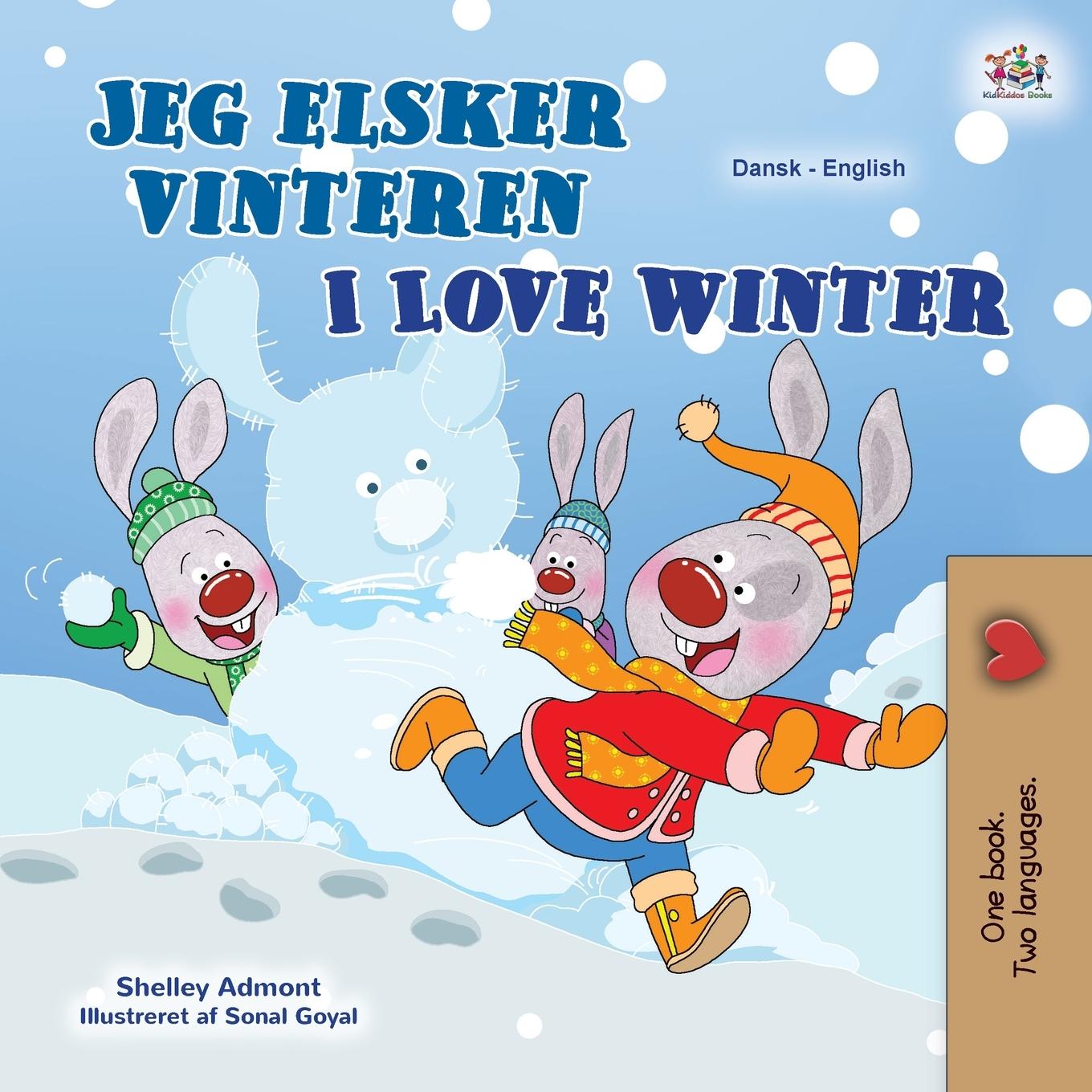 Carte I Love Winter (Danish English Bilingual Children's Book) Kidkiddos Books