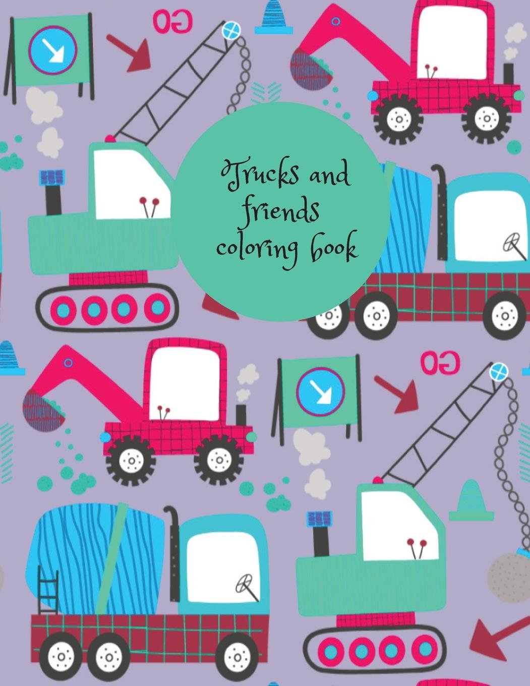 Boek Trucks and friends coloring book Cristie Publishing