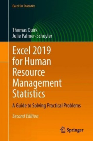 Book Excel 2019 for Human Resource Management Statistics Thomas J. Quirk