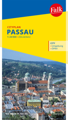 Tlačovina Falk Cityplan Passau 1:17.500 