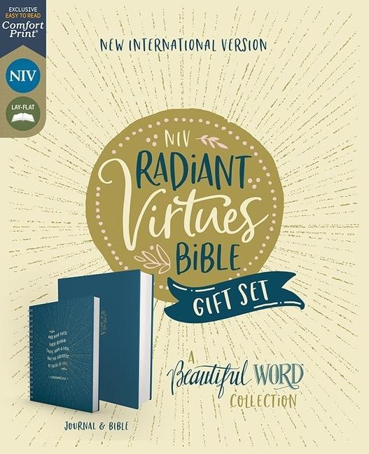 Carte NIV, Radiant Virtues Bible: A Beautiful Word Collection, Hardcover Bible and Journal Gift Set, Red Letter, Comfort Print 
