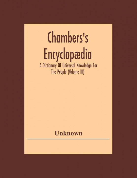 Knjiga Chambers'S Encyclopaedia 