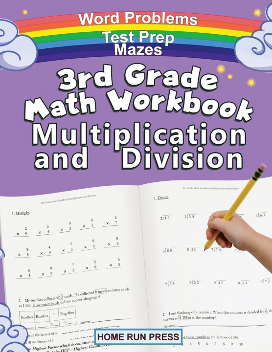 Kniha 3rd Grade Math Workbook Multiplication and Division 