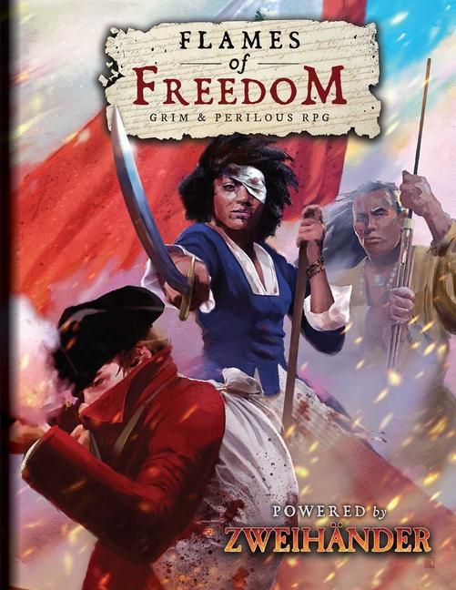 Carte FLAMES OF FREEDOM Grim & Perilous RPG Richard Iorio