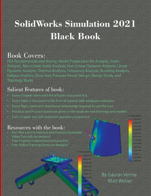 Książka SolidWorks Simulation 2021 Black Book Verma Gaurav Verma