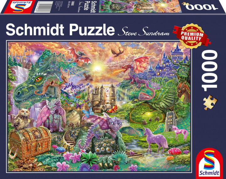 Joc / Jucărie Verzaubertes Drachenland Puzzle 1.000 Teile 