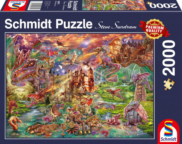 Joc / Jucărie Der Schatz der Drachen Puzzle 2.000 Teile 