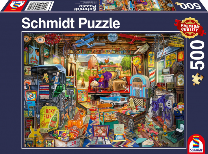 Joc / Jucărie Garagen-Flohmarkt Puzzle 500 Teile 
