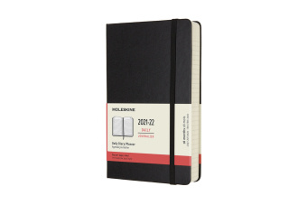 Книга Moleskine 2022 18-Month Daily Large Hardcover Notebook 