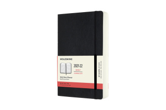Книга Moleskine 2022 18-Month Daily Large Softcover Notebook 